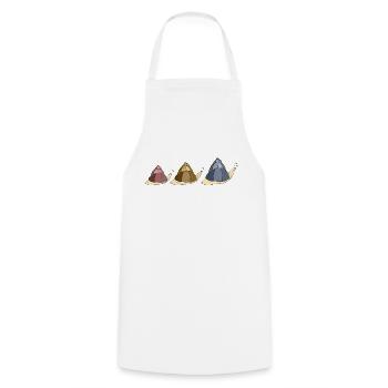 Escargots - Tablier de cuisine - blanc - Devant - AI Model Male 185 dark (185cm)