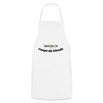J'PEUX PAS J'AI COUPE DU MONDE - Tablier de cuisine - blanc - Devant - AI Model Male 185 dark (185cm)