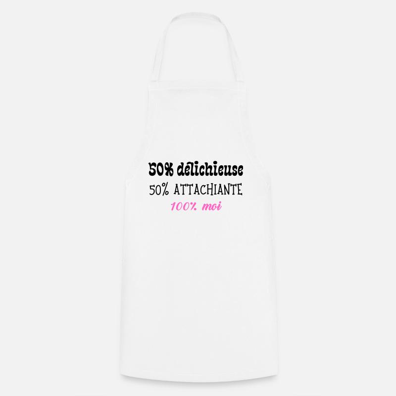 Delichieuse et attachiante - Tablier de cuisine - blanc