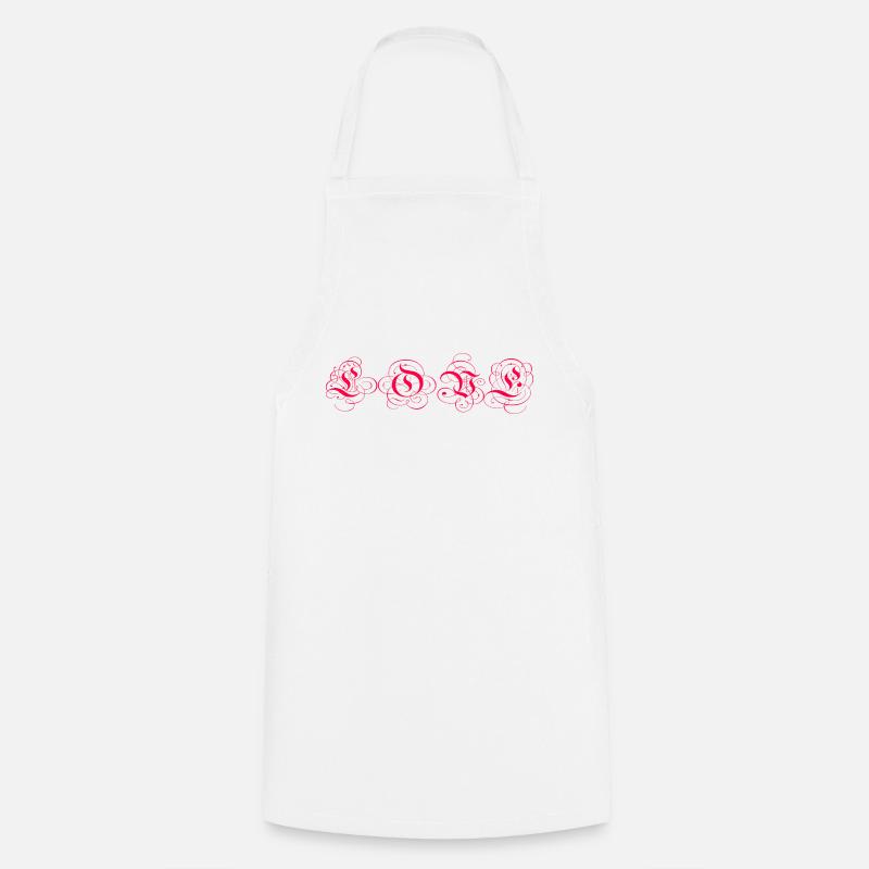 Amour - Tablier de cuisine - blanc