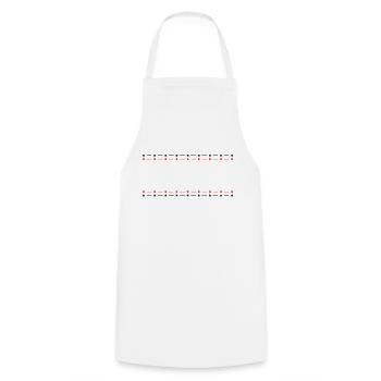 Line Stars - Cooking Apron - white - Front - AI Model Male 185 dark (185cm)