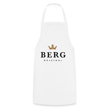 Berg - Kochschürze - Weiß - Vorne - AI Model Male 185 dark (185cm)