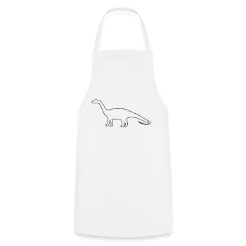 dino - Cooking Apron - white - Front - AI Model Male 185 dark (185cm)