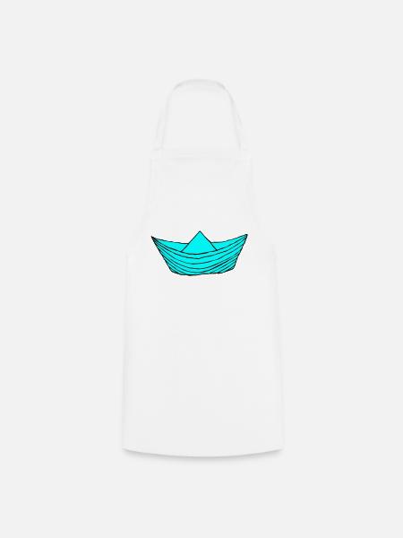 papierboot - Kochschürze - Weiß
