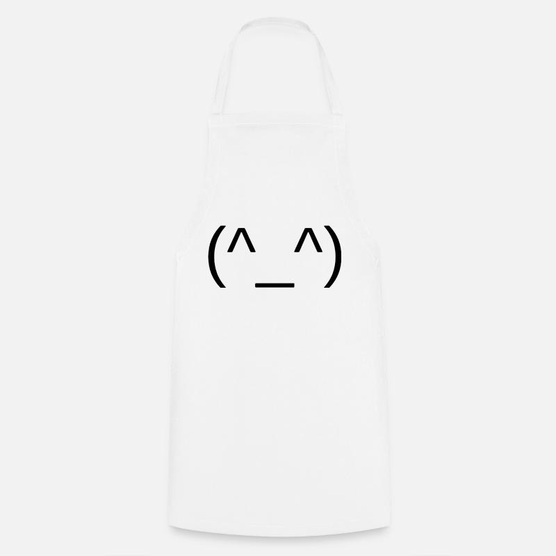 Face - Cooking Apron - white