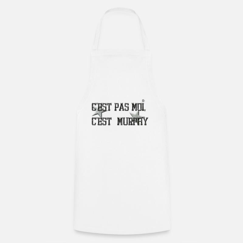 c est pas moi c est_ murphy by customstyle - Tablier de cuisine - blanc