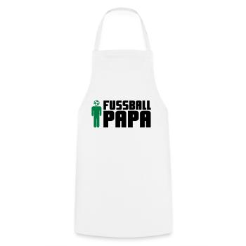 Fußball Papa - Kochschürze - Weiß - Vorne - AI Model Male 185 dark (185cm)