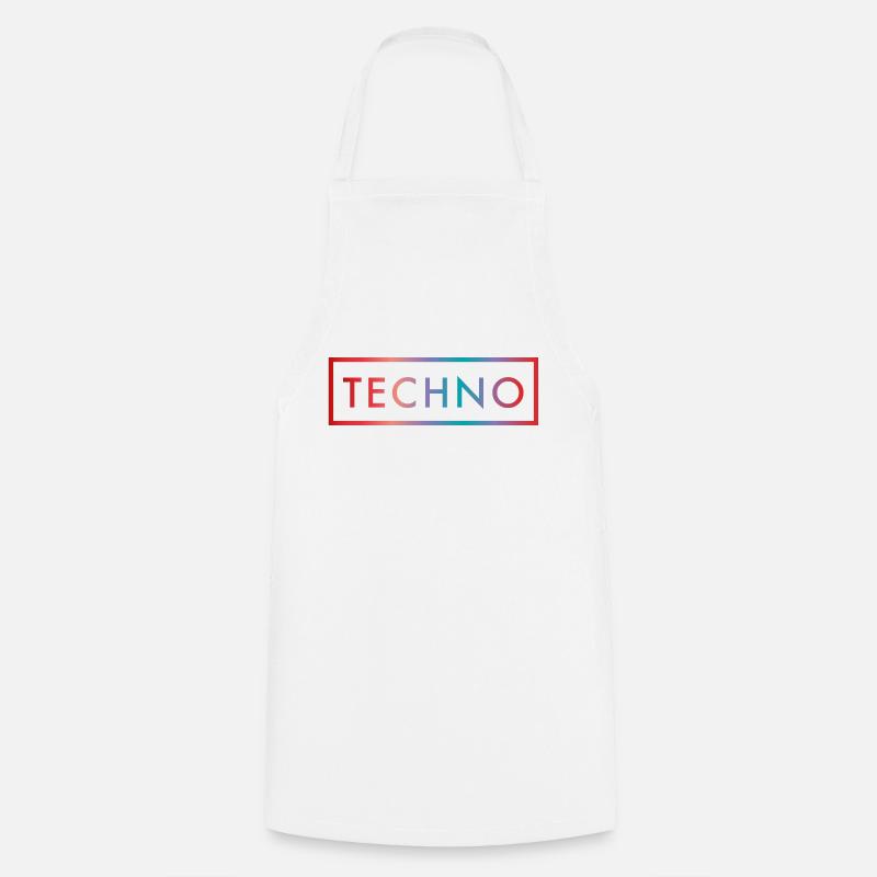 Techno Color Minimal Gift - Tablier de cuisine - blanc