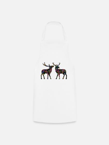 Deer - Kochschürze - Weiß