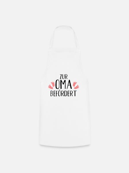 Oma - Kochschürze - Weiß