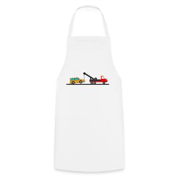 Dépanneuse - Tablier de cuisine - blanc - Devant - AI Model Male 185 dark (185cm)