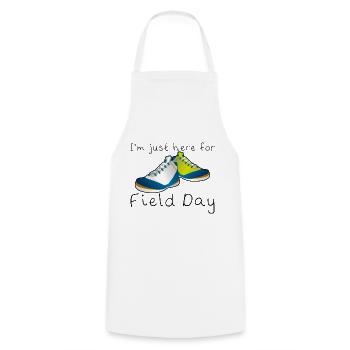 I'm Just Here For Field Day 9 - Cooking Apron - white - Front - AI Model Male 185 dark (185cm)