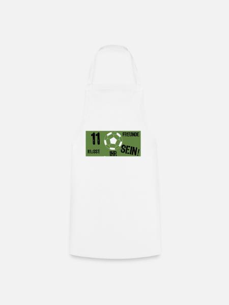 Fusball - Kochschürze - Weiß