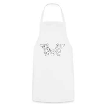 Frères loups - Tablier de cuisine - blanc - Devant - AI Model Male 185 dark (185cm)