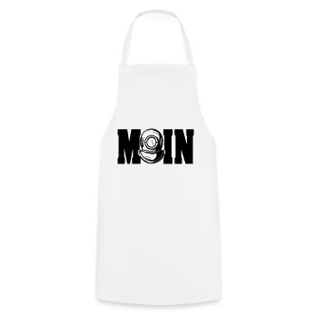 moin 6 - Kochschürze - Weiß - Vorne - AI Model Male 185 dark (185cm)