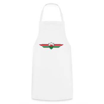Wales Fan World Cup - Cooking Apron - white - Front - AI Model Male 185 dark (185cm)