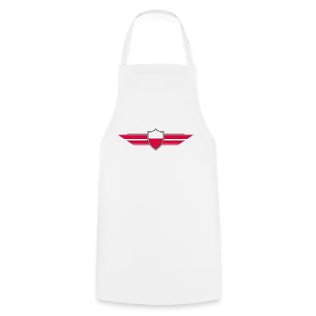 Poland Fan World Cup - Cooking Apron - white - Front - AI Model Male 185 dark (185cm)
