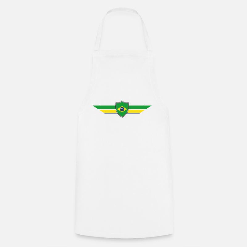 Coupe du monde des supporters brésiliens - Tablier de cuisine - blanc