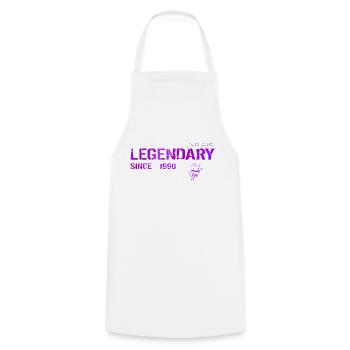 Legendary since 1990 Geschenk - Kochschürze - Weiß - Vorne - AI Model Male 185 dark (185cm)