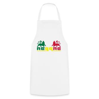 reggae - Tablier de cuisine - blanc - Devant - AI Model Male 185 dark (185cm)