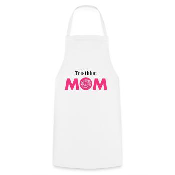 Triathlon MOM - Kochschürze - Weiß - Vorne - AI Model Male 185 dark (185cm)