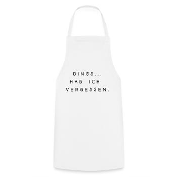 lustiger Spruch Schrift verrgessen Sommer Sonne - Kochschürze - Weiß - Vorne - AI Model Male 185 dark (185cm)