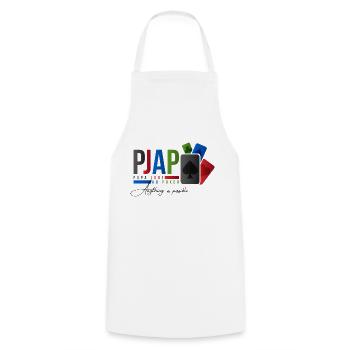 papa joue au poker design 2 - Tablier de cuisine - blanc - Devant - AI Model Male 185 dark (185cm)