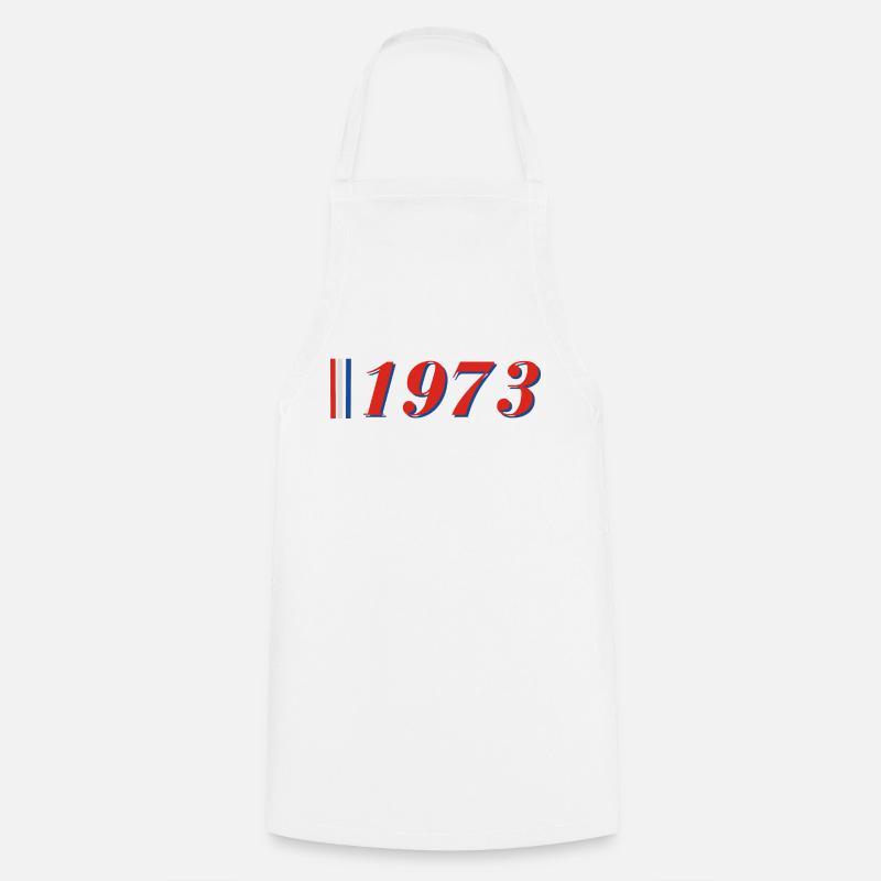Année 1973 - Tablier de cuisine - blanc