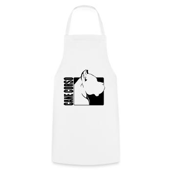 Cane Corso Profil Chiens Chien Wilsigns - Tablier de cuisine - blanc - Devant - AI Model Male 185 dark (185cm)