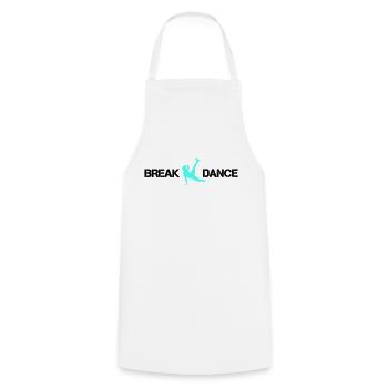 Break Dance 02 - Tablier de cuisine - blanc - Devant - AI Model Male 185 dark (185cm)