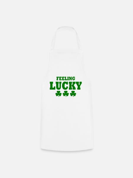 feeling lucky - Kochschürze - Weiß