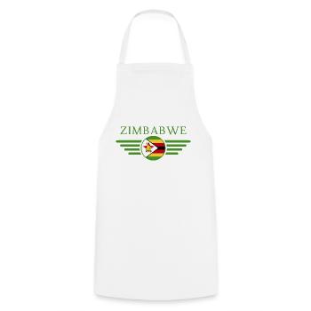 Ich liebe Simbabwe, Eleganz Stil Design T-Shirt - Kochschürze - Weiß - Vorne - AI Model Male 185 dark (185cm)