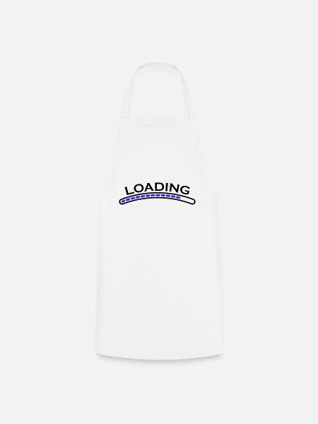 loading ladebalken - Kochschürze - Weiß