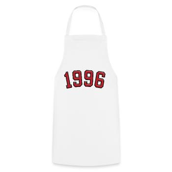 Year of birth sport 1996 - Cooking Apron - white - Front - AI Model Male 185 dark (185cm)