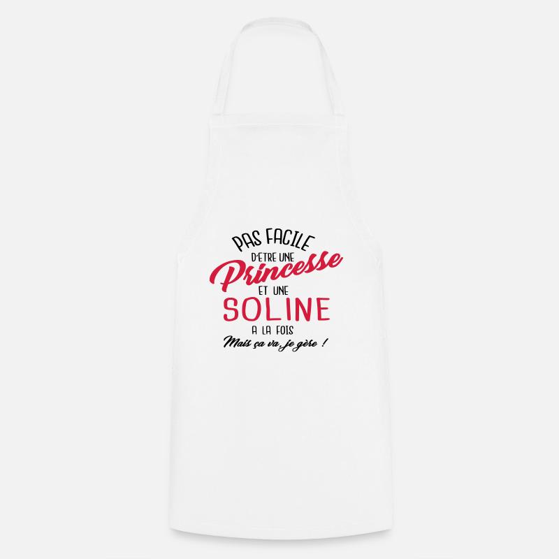 Princesse et Soline - Tablier de cuisine - blanc