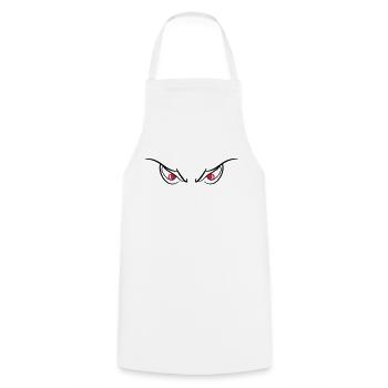 Eyes of devils evil wicked 2c - Cooking Apron - white - Front - AI Model Male 185 dark (185cm)