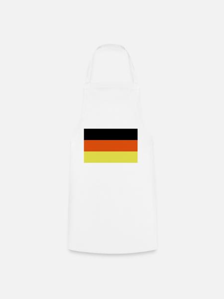 Deutsche Flagge - Kochschürze - Weiß