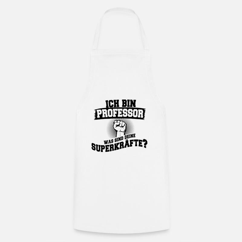 professeur - Tablier de cuisine - blanc