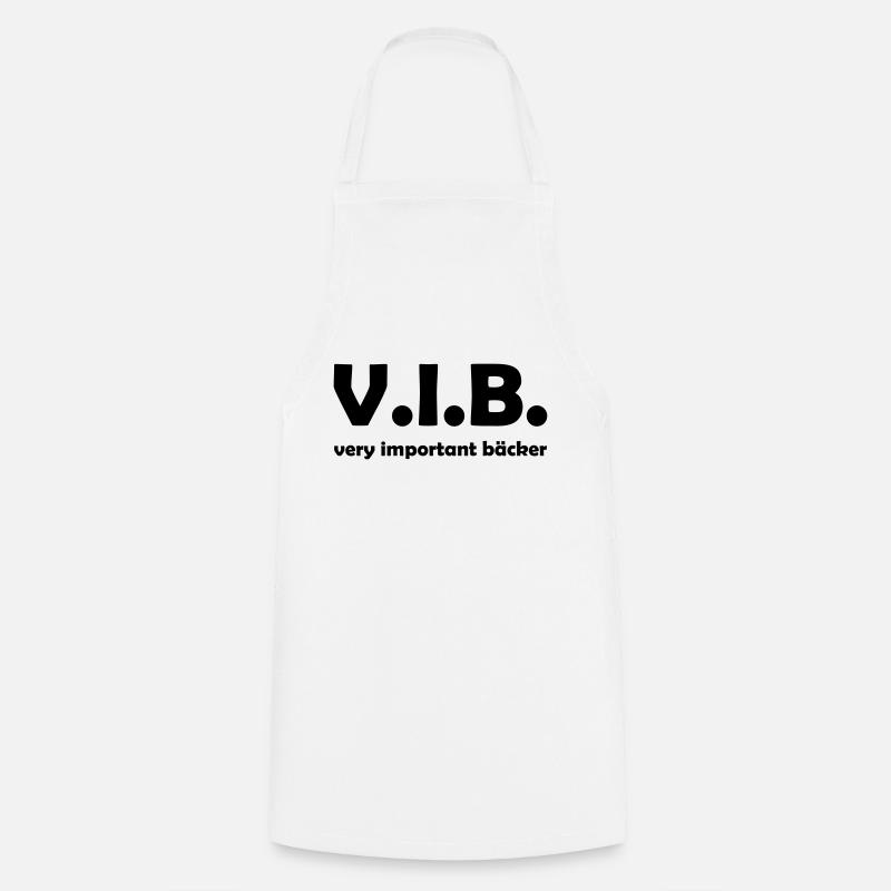 bäcker Hobbybäcker Bäckerei lustiger VIB Spruch - Kochschürze - Weiß
