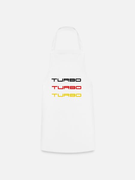 TURBO Auto - Kochschürze - Weiß