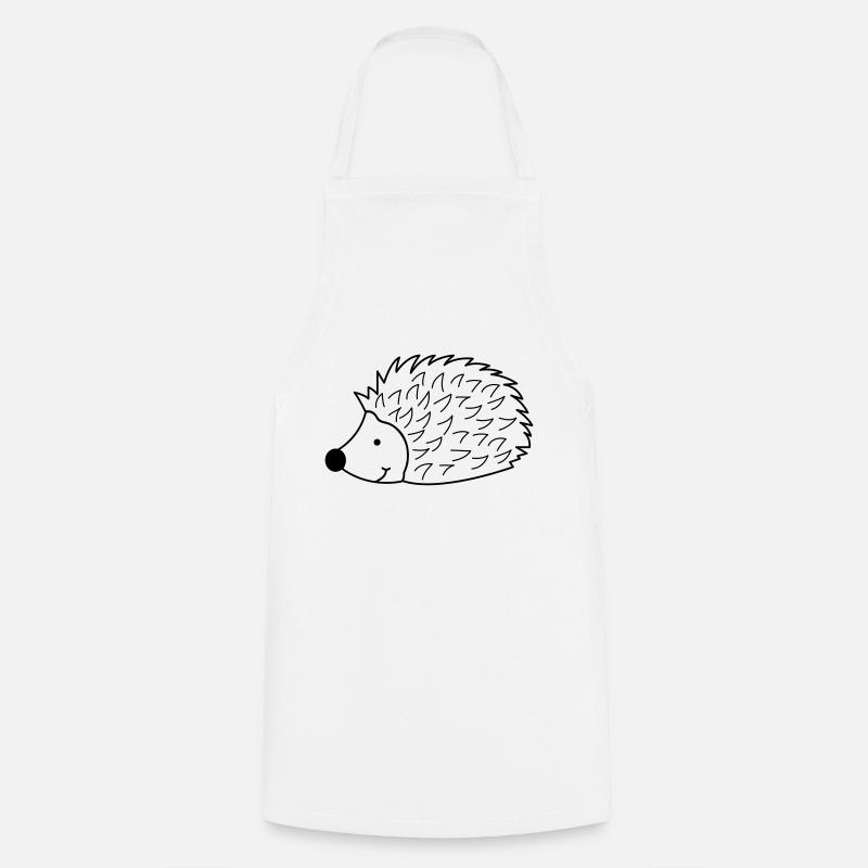 Hérisson - Tablier de cuisine - blanc
