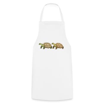 Tortues - Tablier de cuisine - blanc - Devant - AI Model Male 185 dark (185cm)