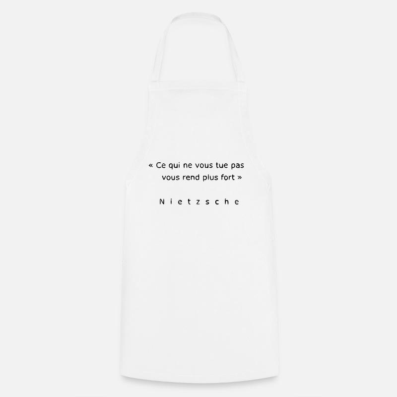 Nietzsche - Tablier de cuisine - blanc