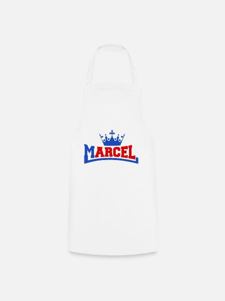 Mein name ist Marcel - Kochschürze - Weiß