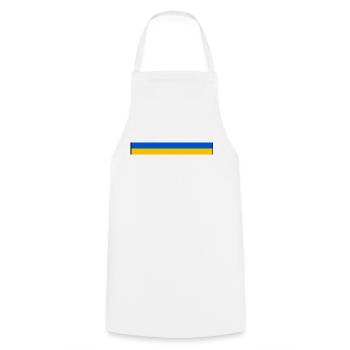 Ukraine - Cooking Apron - white - Front - AI Model Male 185 dark (185cm)