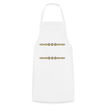 Text Frame Beer Bottles - Cooking Apron - white - Front - AI Model Male 185 dark (185cm)