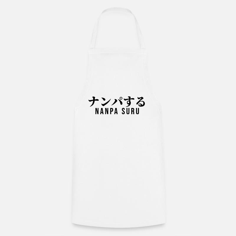 Japonais - Tablier de cuisine - blanc