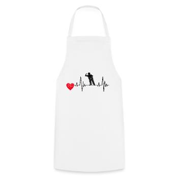 Dart Player Gift Darts Saying Darts Sport - Cooking Apron - white - Front - AI Model Male 185 dark (185cm)
