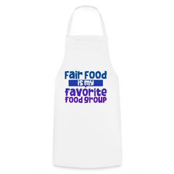 Fair Food Is My Favorite Food Group 4 - Kochschürze - Weiß - Vorne - AI Model Male 185 dark (185cm)