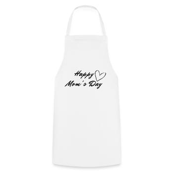 Bonne fête des mamans - Tablier de cuisine - blanc - Devant - AI Model Male 185 dark (185cm)